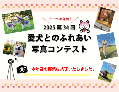 愛犬とのふれあい写真コンテスト 作品募集のお知らせ（webp）