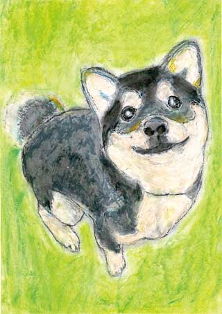 買い超特価 犬の絵 絵画/タペストリ